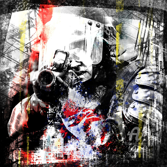 art digital de facundo varas street-art,portait paysage urbain hstoire